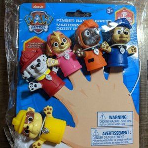Nickelodeon Paw Patrol Finger Puppets Set of 5 Kids Bath Toys Educational